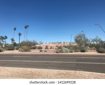 Tempe, Ariz. / US - March 18, 2018 03 18: View East Across Mill Avenue To The Scene Of The First Fatal Accident Involving A Self-driving Car In Which An Uber Vehicle Killed Elaine Herzberg. 3889