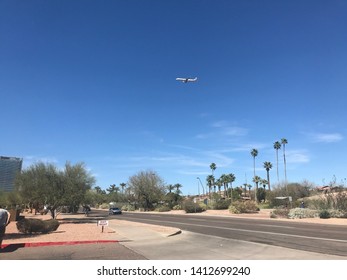 Tempe, Ariz. / US - March 18, 2018 03 18: View Northeast Down Mill Avenue To The Scene Of The First Fatal Accident Involving A Self-driving Car In Which An Uber Vehicle Killed Elaine Herzberg. 3905