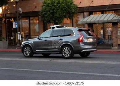 Tempe AZ USA/ 02/17/2018 Uber Self Driving Car Auto Pilot 