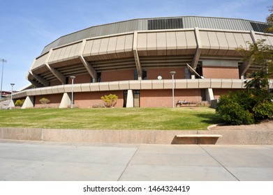 TEMPE, AZ / USA - FEBRUARY 6 2011:  The 14,000-seat, Multi-purpose ASU Wells Fargo Arena At 600 E Veterans Way In Tempe, Arizona, A Suburb Of Phoenix.