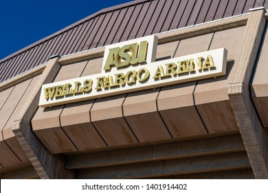 TEMPE, AZ/USA - APRIL 10, 2019:Wells Fargo Arena On The Campus Of Arizona State University.