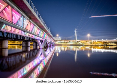 Tempe Town Lake At Night 