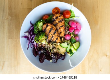 Tempeh Bowl. Plant Based Meal.