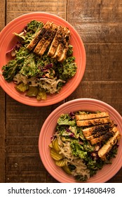 Tempeh Reuben Salad With Kale.