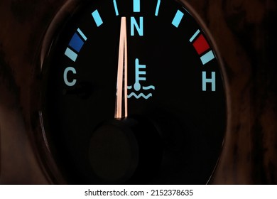 Temperature Gauge Normal Operating Temperature Car Stock Photo ...