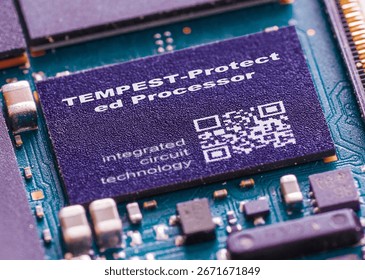 TEMPEST-Protected Processor Shielded to prevent electromagnetic leakage and eavesdropping. integrated circuits ICs