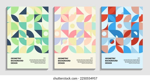 template design, with geometric design, pastel colour and text layout. use for cover, background, template, banner, and others - Powered by Shutterstock