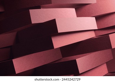 Template made of paper, abstract architecture concept, 3d illustration - Powered by Shutterstock