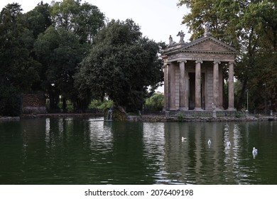 The Temple of Aesculapius in Villa Borghese, Rome, Italy
