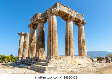 The temple of ancient Corinth