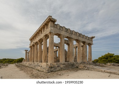 Temple of Aphaea, at the sanctuary of Aphaea, Aegina Island, Greece 