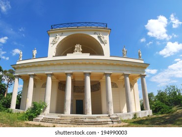 Temple of Apollo in Lednice Valtice complex. UNESCO in the Czech Republic