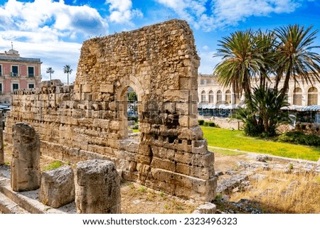 Temple of Apollo in Syracuse, Sicily, Italy