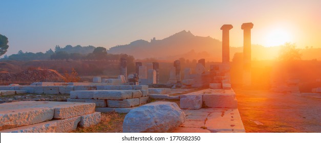 The Temple of Artemis, Sardes (Sardis) Ancient City - Manisa, Turkey 