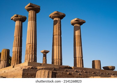 The Temple of Athena at Assos Ancient City. Behramkale, Canakkale. Turkey.