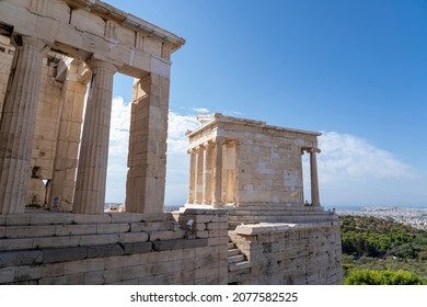Temple of Athena Nike, Monument  in the Acropolis of Athens, Greece.