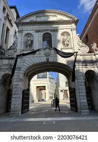 Temple Bar Gate In Paternoster Square In The City Of London