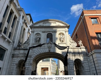 Temple Bar Gate In Paternoster Square In The City Of London