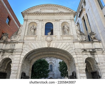 Temple Bar Gate In Paternoster Square In The City Of London