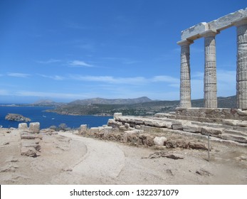 Temple Poséidon Cap Sounion Grèce