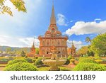 Temple Chaitararam (Wat Chalong temple) in Phuket province Thailand