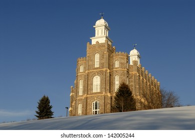 Temple of the Church of Jesus Christ of Latter-day Saints (Mormons) located in Logan Utah
