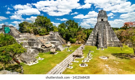 Tempel des Großen Jaguars in Tikal. Weltkulturerbe der UNESCO in Guatemala