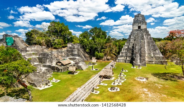 ティカルの大ジャガー神殿 グアテマラのユネスコの世界遺産 の写真素材 今すぐ編集