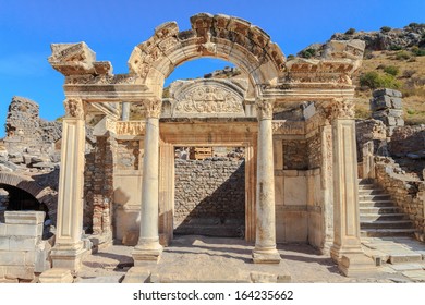 Temple Of Hadrian In Ephesus, Turkey