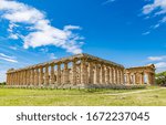 Temple of Hera (Basilica di Paestum) in Paestum Italy.