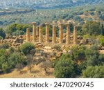 Temple of the Heracles in the Valley of the Temples in Agrigento, Sicily, Italy