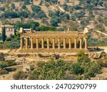 Temple of the Heracles in the Valley of the Temples in Agrigento, Sicily, Italy