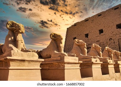 Temple of Karnak in Egypt - Shutterstock ID 1668857002