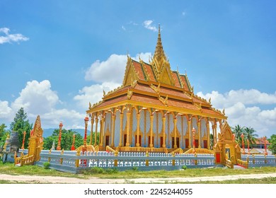 A temple of Khmer ethnic people in An Giang, Vietnam