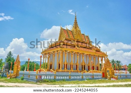 A temple of Khmer ethnic people in An Giang, Vietnam