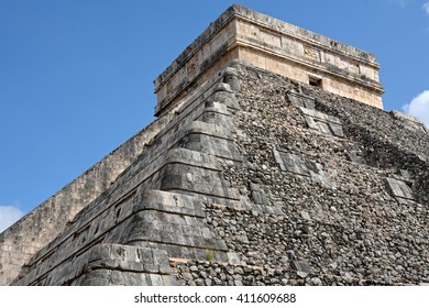 Temple Of Kukulkan, Pyramid In Chichen Itza, Yucatan, Mexico.
This Step Pyramid Is About 30 Metres High And Consists Of 9 Square Terraces, Each 2.57 Metres High, With A 6-metre Temple At The Summit.
