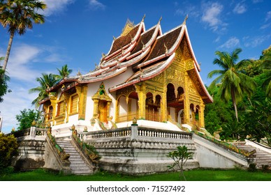 Temple In Luang Prabang Royal Palace Museum, Laos