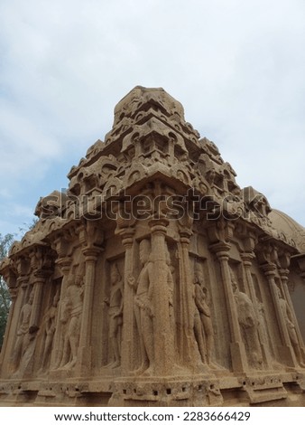 temple madeup of single Rock craved by pallavas