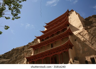 Temple Near Mogao Caves, China