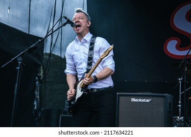 Temple Newsam Park , 4th September 2021, Frank Turner And The Sleeping Souls Perform Live At Slam Dunk Festival Leeds Uk. 