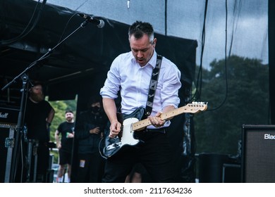 Temple Newsam Park , 4th September 2021, Frank Turner And The Sleeping Souls Perform Live At Slam Dunk Festival Leeds Uk. 