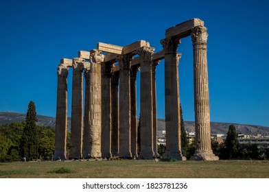 The Temple of Olympian Zeus, also known as the Olympieion or Columns of the Olympian Zeus, is a former colossal temple in Athens, Greece