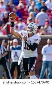 Temple Owls Quarterback Anthony Russo (15) During A NCAA Football Game Between The Temple Owls And SMU Mustangs October 19, 2019, At Gerald J. Ford Stadium, Dallas, Texas.