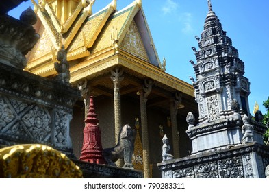 Temple In Phnom Penh Cambodia.