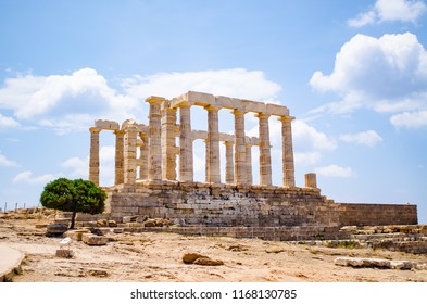 Temple Of Poseidon In Sounio