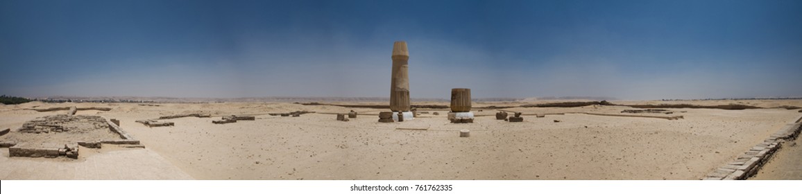 Temple Ruins At Amarna, Egypt.