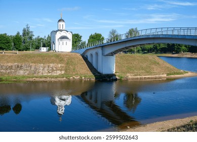 Temple of Saint Michael on the Memory Island. Tver, Russia