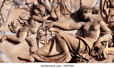 The Temple Of Saturn, Villa Torlonia, Rome