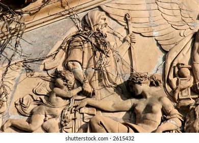 The Temple Of Saturn, Villa Torlonia, Rome