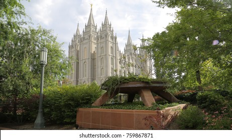 Temple Square In Salt Lake City